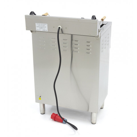 MAXIMA 30 Liter Tisch-Friteuse mit Fettablasshahn und Schrank