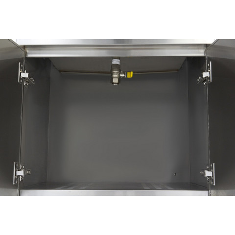 MAXIMA 30 Liter Tisch-Friteuse mit Fettablasshahn und Schrank