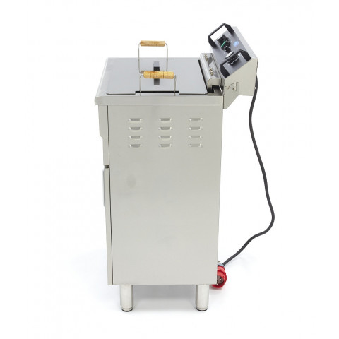 MAXIMA 35 Liter Tisch-Friteuse mit Fettablasshahn und Schrank