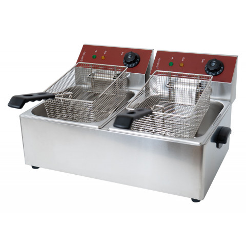 GAMMO elektrische Doppel Friteuse 6+6 Liter