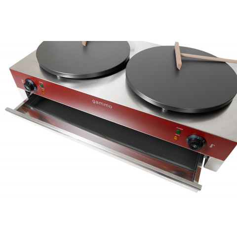GAMMO Crepes Gerät elektrisch - doppel 2x 40cm