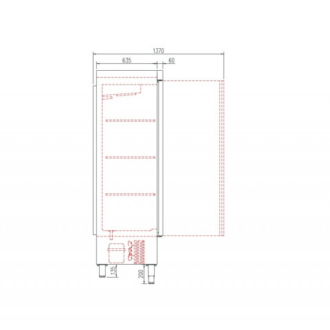 CORECO ASC-751 Reifeschrank für Salami und Wurst 505 Liter
