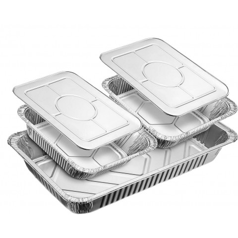 GAMMO einweg Chafing Dish 2x GN1/2 - 6 Stk-er Set