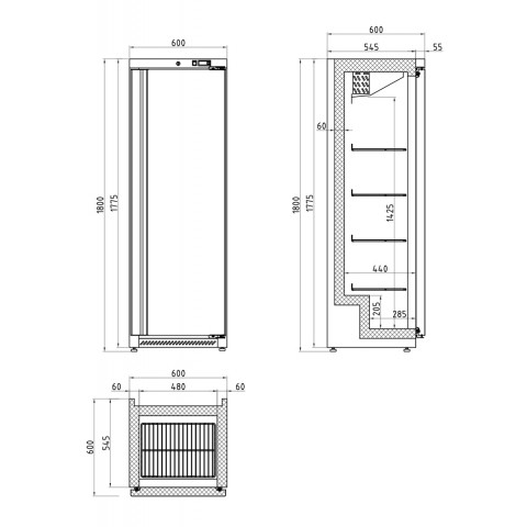 GAMMO 400 Liter Kühlschrank