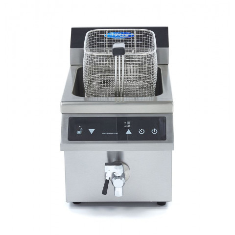 MAXIMA 8 Liter Induktions-Fritteuse mit Fettablasshahn DEMO