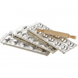 IMPERIA Tris Gli Speciali Ravioli Form Set mit Teigrolle