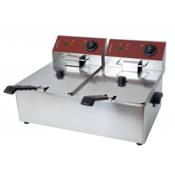 GAMMO elektrische Doppel Friteuse 6+6 Liter