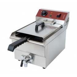 GAMMO elektrische Friteuse mit Fettablasshahn 10 Liter
