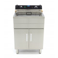 MAXIMA 35 Liter Tisch-Friteuse mit Fettablasshahn und Schrank