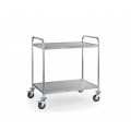 GAMMO Edelstahl Servierwagen mit 2 Borde