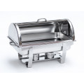 GAMMO Chafing Dish Edelstahl GN 1/1 mit Roll Top Deckel