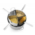 GAMMO Vierteleinsatz für Pasta für Kochtopf mit 36 cm Durchmesser