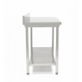 GAMMO Edelstahl Arbeitstisch mit Aufkantung 1200x600