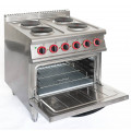 GAMMO Elektro Herd mit 4 runde Platten + statischer Backofen