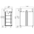 GAMMO 1400 Liter GN2/1 Gewerbekühlschrank