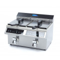 MAXIMA 2x8 Liter Induktions-Fritteuse mit Fettablasshahn DEMO