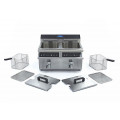 MAXIMA 2x8 Liter Induktions-Fritteuse mit Fettablasshahn DEMO
